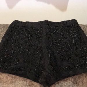 H and m beaded shorts. Size xs. Black